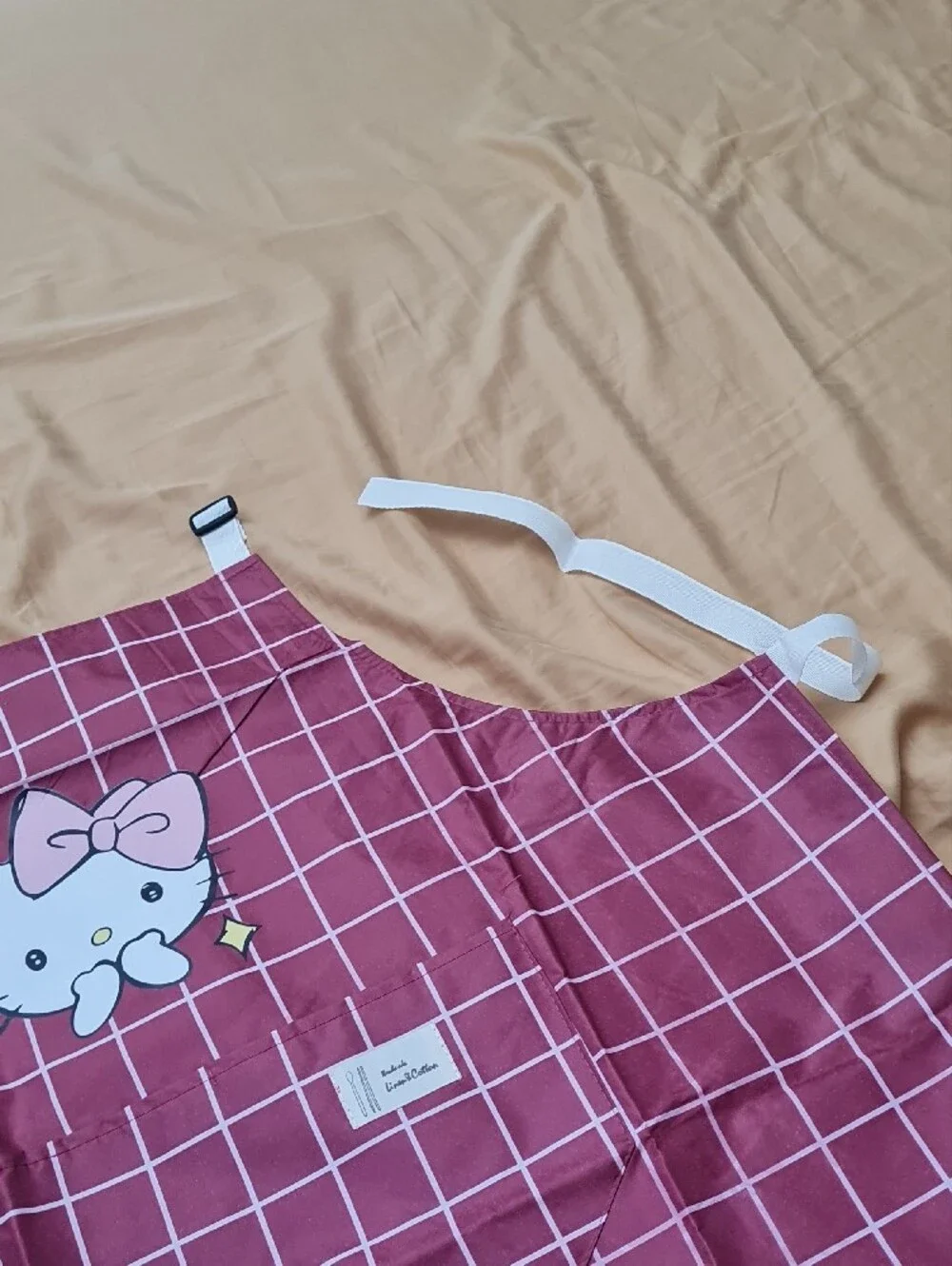 💥3for$15💥Hello Kitty Grid Apron - Cute Kitchen Apron